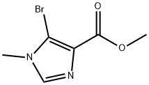 methyl 5-bromo-1-methyl-1H-imidazole-4-carboxylate Structure