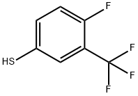 4-Fluoro-3-trifluoromethylbenzenethiol,1208075-20-0,结构式
