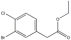 2-(3-溴-4-氯苯基)乙酸乙酯,1208076-13-4,结构式