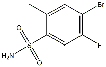 4-bromo-5-fluoro-2-methylbenzenesulfonamide 化学構造式