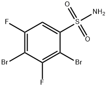 2,4-DIBROMO-3,5-DIFLUOROBENZENESULFONAMIDE 结构式