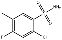 2-Chloro-4-fluoro-5-methylbenzenesulfonamide Struktur