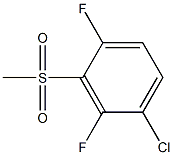 1-chloro-2,4-difluoro-3-methylsulfonylbenzene Struktur