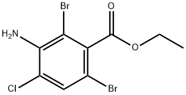 ETHYL 3-AMINO-2,6-DIBROMO-4-CHLOROBENZOATE,1208077-33-1,结构式