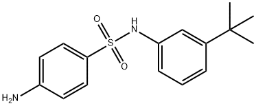 4-AMINO-N-(3-(TERT-BUTYL)PHENYL)BENZENESULFONAMIDE 化学構造式