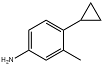 4-CYCLOPROPYL-3-METHYLANILINE, 1208091-47-7, 结构式