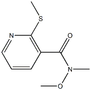 N-methoxy-N-methyl-2-(methylthio)nicotinamide,1208875-80-2,结构式
