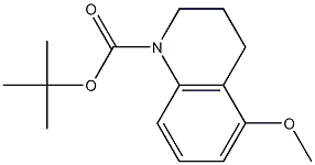 tert-Butyl 5-methoxy-3,4-dihydroquinoline-1(2H)-carboxylate 化学構造式