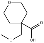 4-(Methoxymethyl)oxane-4-carboxylic acid Struktur
