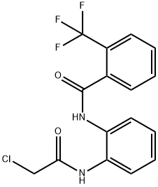 N-[2-(2-Chloro-acetylamino)-phenyl]-2-trifluoromethyl-benzamide,1210824-31-9,结构式