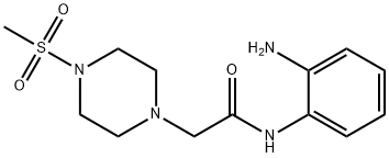 N-(2-Amino-phenyl)-2-(4-methanesulfonyl-piperazin-1-yl)-acetamide,1210824-39-7,结构式