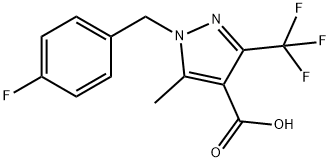 1-(4-Fluoro-benzyl)-5-methyl-3-trifluoromethyl-1H-pyrazole-4-carboxylic acid,1210824-44-4,结构式