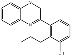 3-(2H-Benzo[1,4]thiazin-3-yl)-2-propyl-phenol 结构式