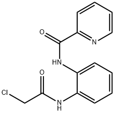 Pyridine-2-carboxylic acid [2-(2-chloro-acetylamino)-phenyl]-amide 化学構造式