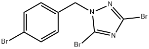 3,5-dibromo-1-[(4-bromophenyl)methyl]-1H-1,2,4-triazole Struktur