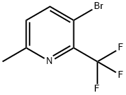 3-Bromo-6-methyl-2-(trifluoromethyl)pyridine Struktur