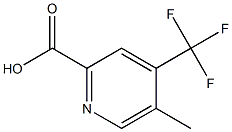 2-Pyridinecarboxylic acid, 5-methyl-4-(trifluoromethyl)- Struktur