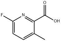 6-FLUORO-3-METHYLPICOLINIC ACID 结构式