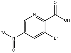 3-Bromo-5-nitropicolinic acid 化学構造式