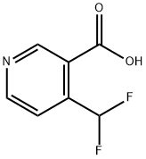 4-Difluoromethyl-nicotinic acid Structure