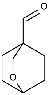 2-oxabicyclo[2.2.2]octane-4-carbaldehyde 化学構造式