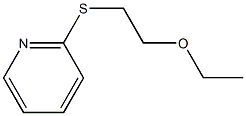 2-(2-ethoxyethylsulfanyl)pyridine Structure