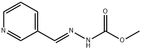 methyl 2-(3-pyridinylmethylene)hydrazinecarboxylate Struktur