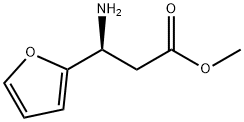 (S)-3-Amino-3-furan-2-yl-propionic acid methyl ester 化学構造式