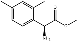 METHYL(2S)-2-AMINO-2-(2,4-DIMETHYLPHENYL)ACETATE 化学構造式