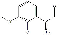 (2S)-2-AMINO-2-(2-CHLORO-3-METHOXY-PHENYL)ETHANOL Structure