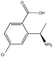 (R)-2-(1-aminoethyl)-4-chlorobenzoic acid Struktur