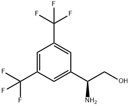 (2S)-2-AMINO-2-[3,5-BIS(TRIFLUOROMETHYL)PHENYL]ETHAN-1-OL Struktur