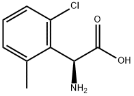 (2S)-2-AMINO-2-(6-CHLORO-2-METHYLPHENYL)ACETIC ACID,1213123-43-3,结构式