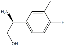 (2S)-2-AMINO-2-(4-FLUORO-3-METHYLPHENYL)ETHAN-1-OL 化学構造式