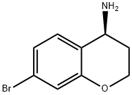 (4S)-7-BROMO-3,4-DIHYDRO-2H-1-BENZOPYRAN-4-AMINE 结构式