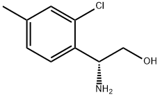 (2R)-2-AMINO-2-(2-CHLORO-4-METHYLPHENYL)ETHAN-1-OL 化学構造式