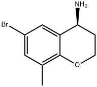 (S)-6-溴-8-甲基苯并二氢吡喃-4-胺,1213313-03-1,结构式