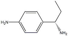 4-((1S)-1-AMINOPROPYL)PHENYLAMINE 化学構造式