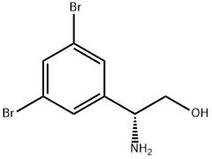 (2R)-2-AMINO-2-(3,5-DIBROMOPHENYL)ETHAN-1-OL Struktur