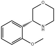 (3R)-3-(2-methoxyphenyl)morpholine 化学構造式
