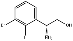(2R)-2-AMINO-2-(3-BROMO-2-FLUOROPHENYL)ETHAN-1-OL Structure