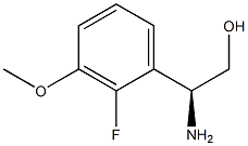 (2S)-2-AMINO-2-(2-FLUORO-3-METHOXY-PHENYL)ETHANOL Structure