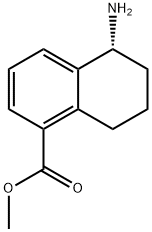 METHYL(5R)-5-AMINO-5,6,7,8-TETRAHYDRONAPHTHALENECARBOXYLATE Struktur