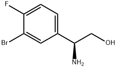 (2S)-2-AMINO-2-(3-BROMO-4-FLUOROPHENYL)ETHAN-1-OL Struktur