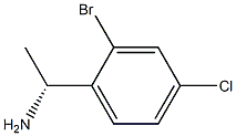 (1R)-1-(2-BROMO-4-CHLOROPHENYL)ETHYLAMINE 化学構造式