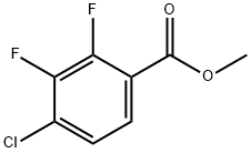 4-氯-2,3-二氟苯甲酸甲酯 结构式