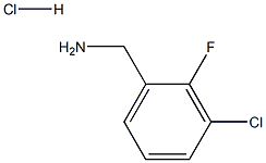 (3-氯-2-氟苯基)甲胺盐酸盐 结构式