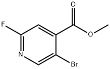 methyl 5-bromo-2-fluoroisonicotinate Struktur
