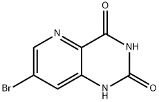 7-溴吡啶并[3,2-D]嘧啶-2,4(1H,3H)-二酮 结构式