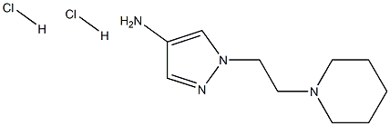 1-(2-Piperidin-1-ylethyl)-1H-pyrazol-4-amine dihydrochloride Struktur